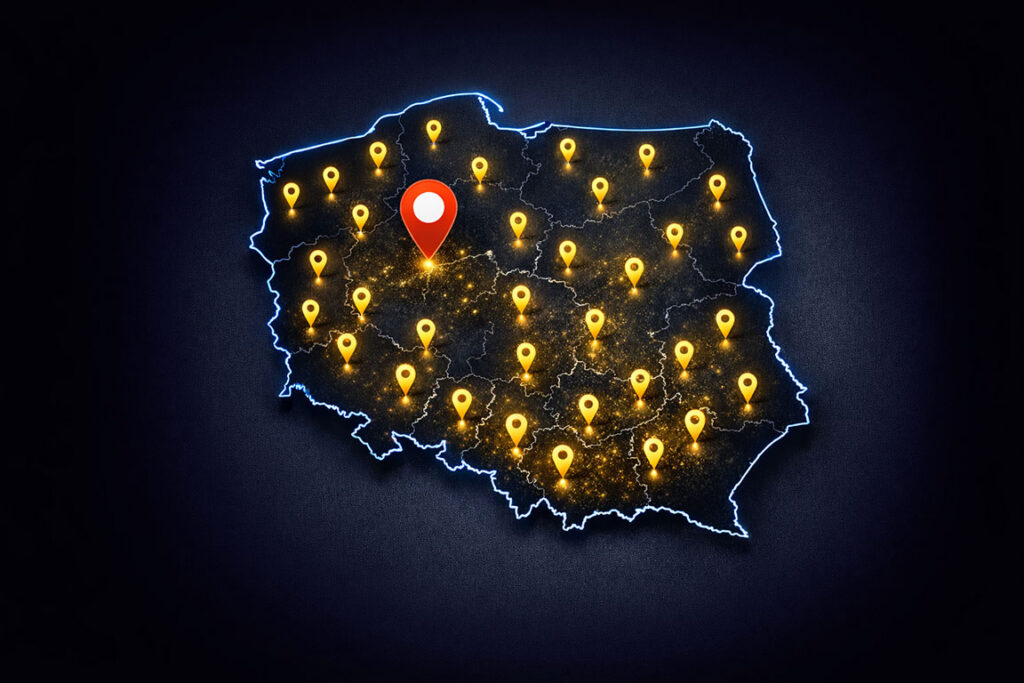 ogrody zimowe Czarnków tarasy realizacje mapa